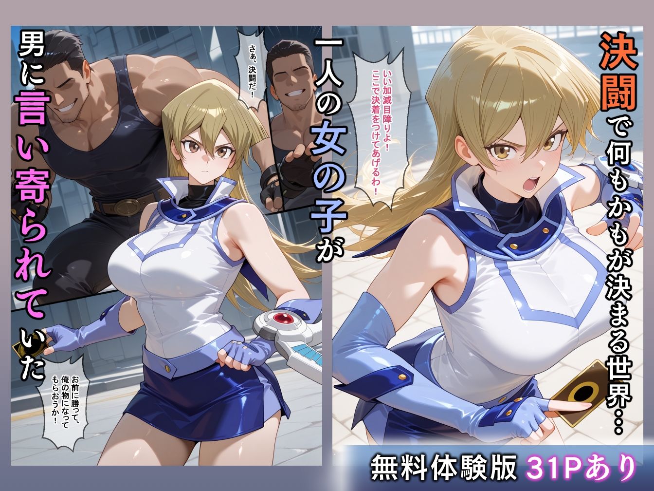 敗北の決闘者 敗北した女の子が調教・洗脳されて堕ちていく