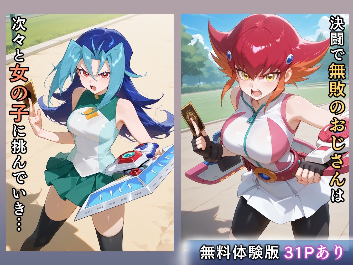 敗北の決闘者 敗北した女の子が調教・洗脳されて堕ちていく