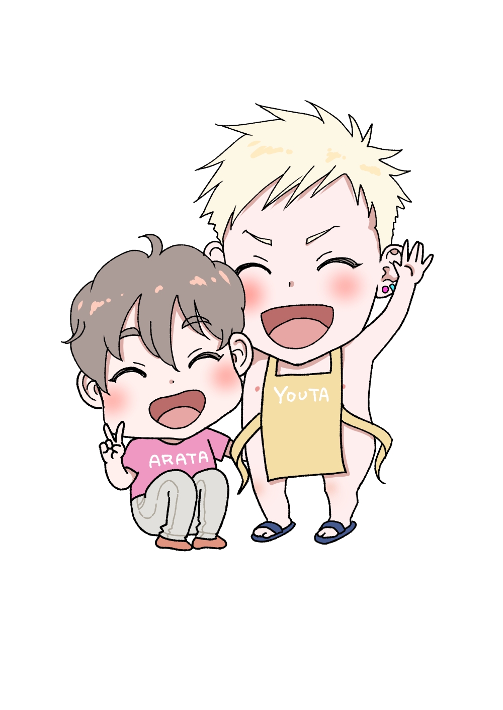 配達したら裸エプロンのイケメンが出た