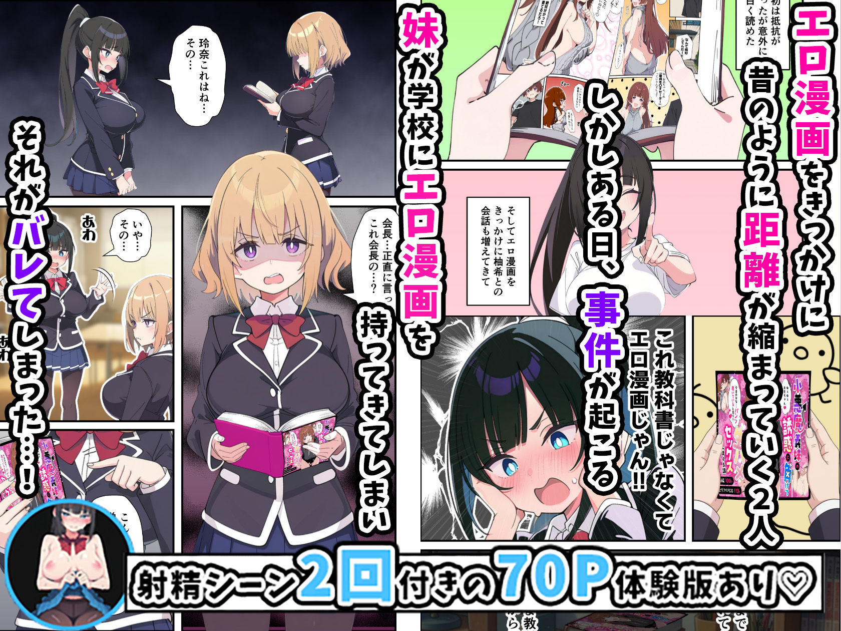 みんなの憧れの生徒会長である妹がエロ漫画大好きな変態だと発覚したので 濃厚あまあまセックスした話