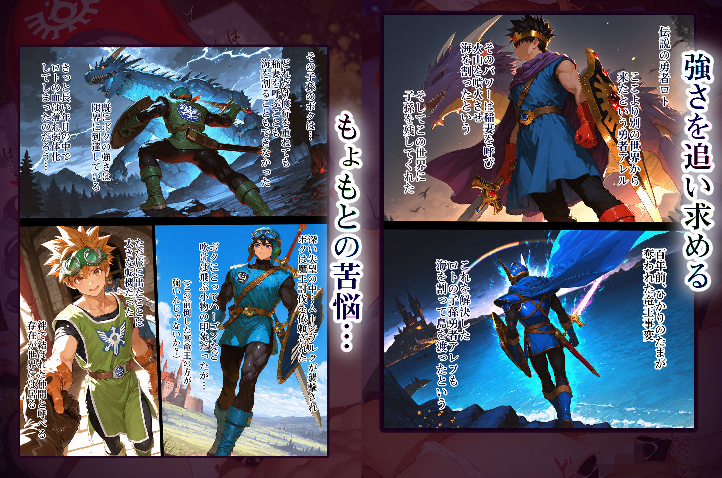 DQ2 Inbreeding of Loto’s Bloodline 旅の道中王女2人と種付け交尾の毎日 魔王が先か、孕ませが先か