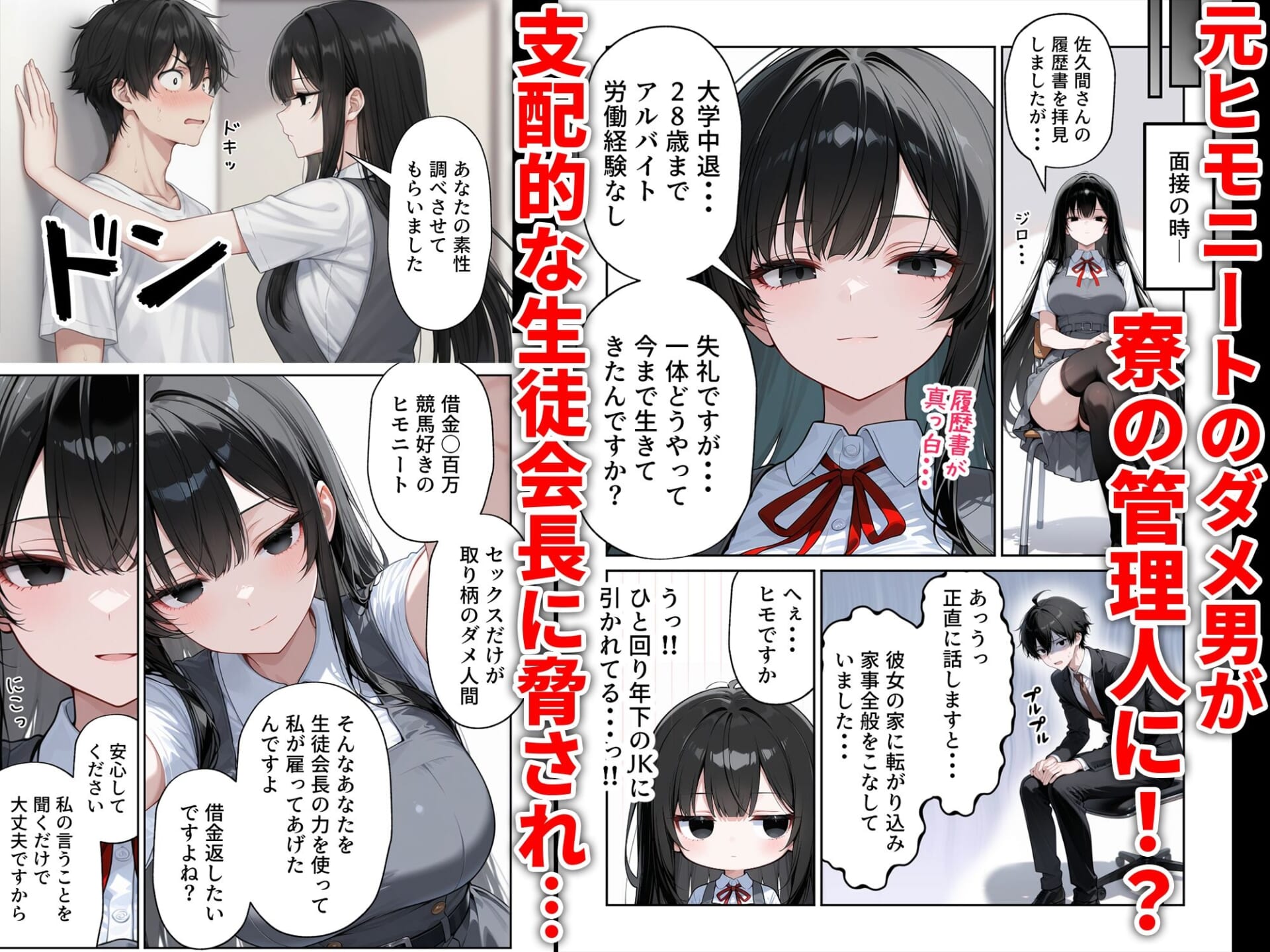 ●●ハーレムえっち 生徒の性処理も寮の管理人の仕事だった話