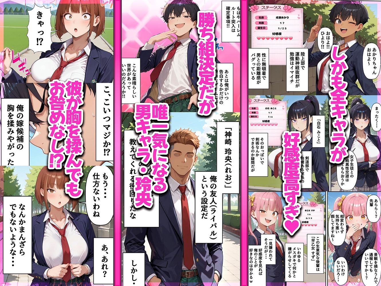 ギャルゲー世界に転生したら、ヒロイン達がライバルキャラに次々と寝取られた