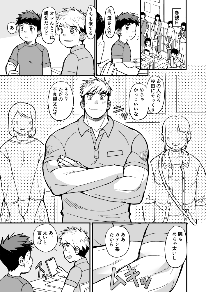 極太な友達のお父さん