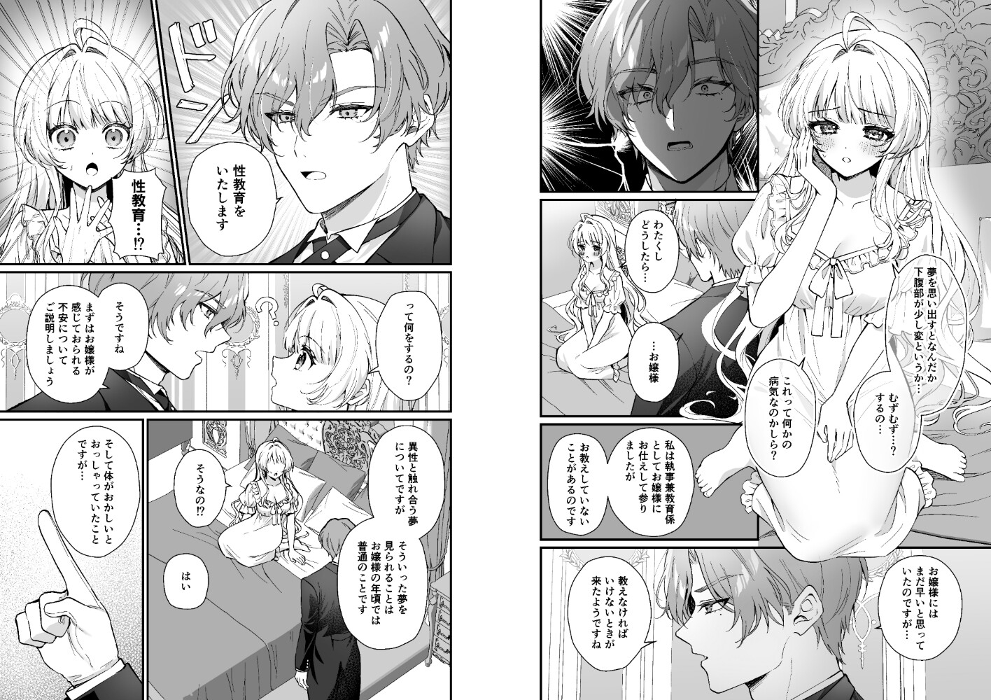 性に無知なお嬢様、生真面目執事に性教育される