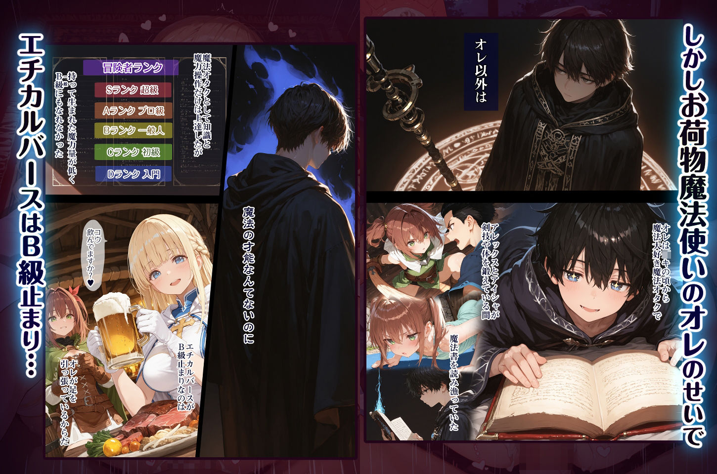 幼馴染冒険者パーティーのお荷物魔法使いオレ 失われた高等魔法スリープを覚えて皆にようやく恩返し!と思ったけど性欲を抑えきれずパーティーメンバーの眠姦孕ませレ◯プに使ってしまう