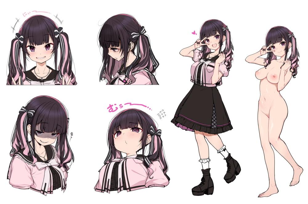 地雷系女子の逆ナン夜通しセックス