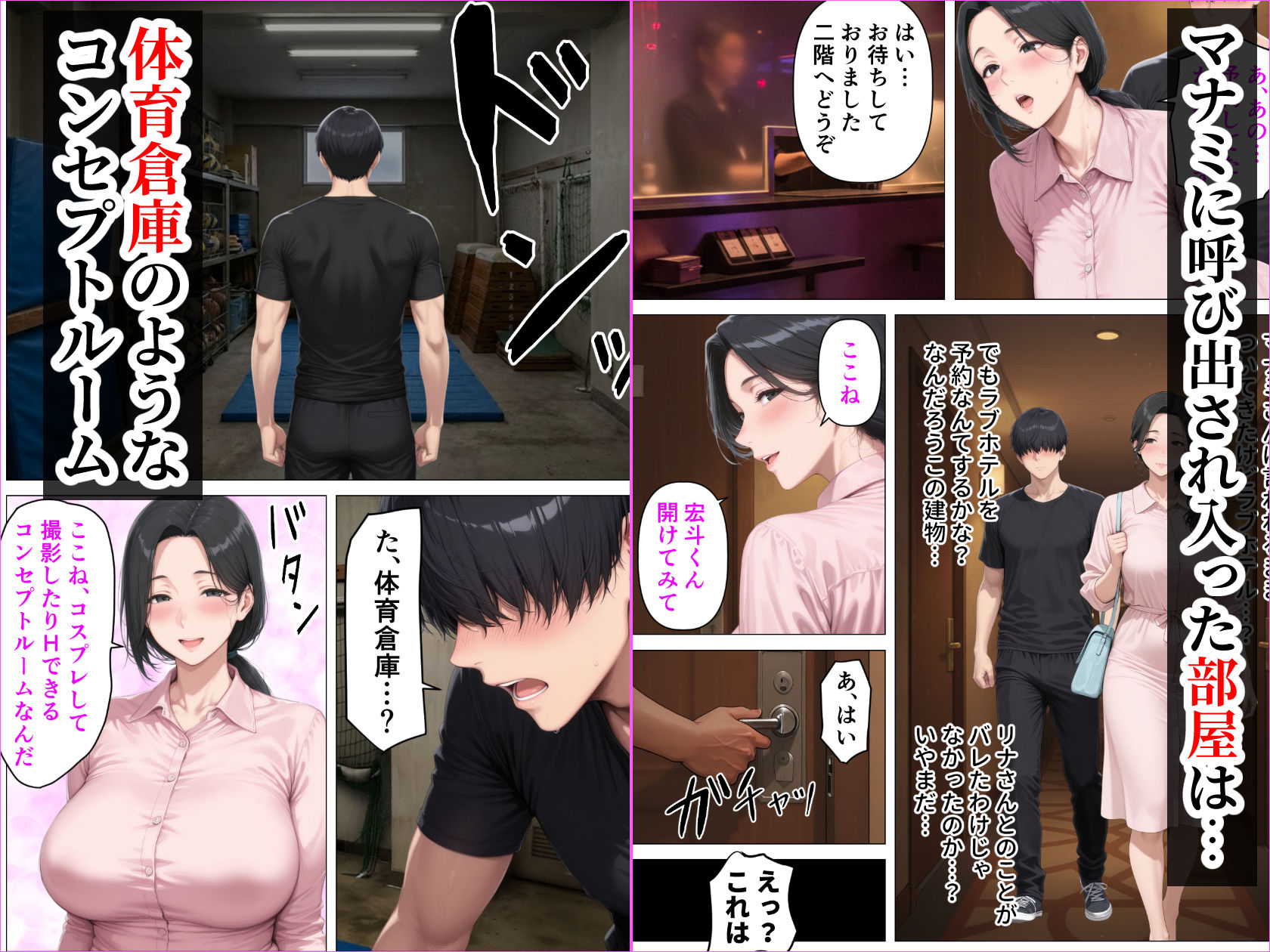 昭和マ●コの搾精天国!ブルマ&JKコスの人妻に中出し放題