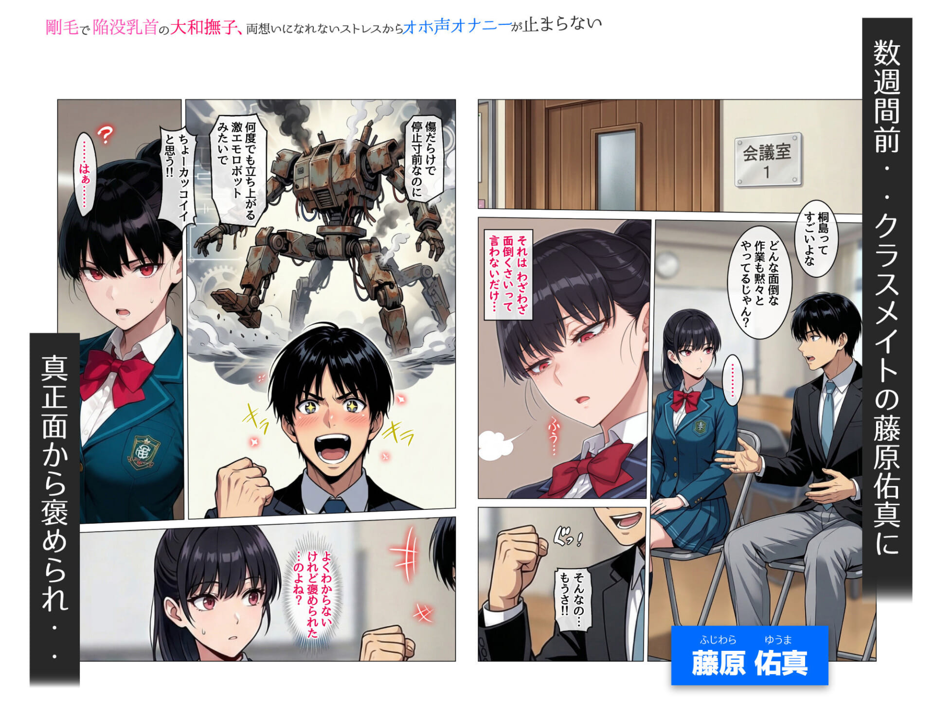 剛毛で陥没乳首の大和撫子、両想いになれないストレスからオホ声オナニーが止まらない