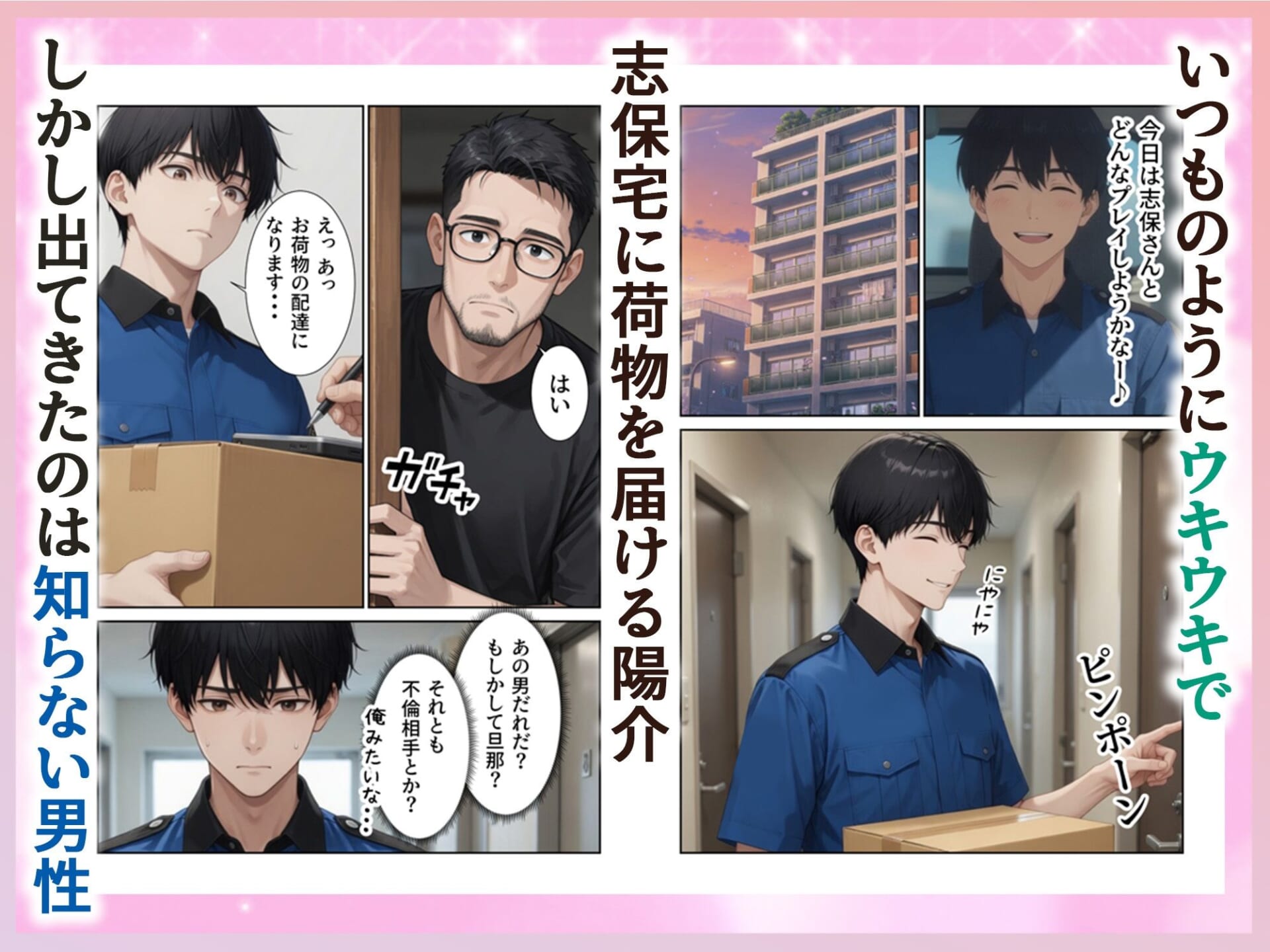 配達先の人妻がめちゃめちゃエロ過ぎて訪問の度に絞られてます