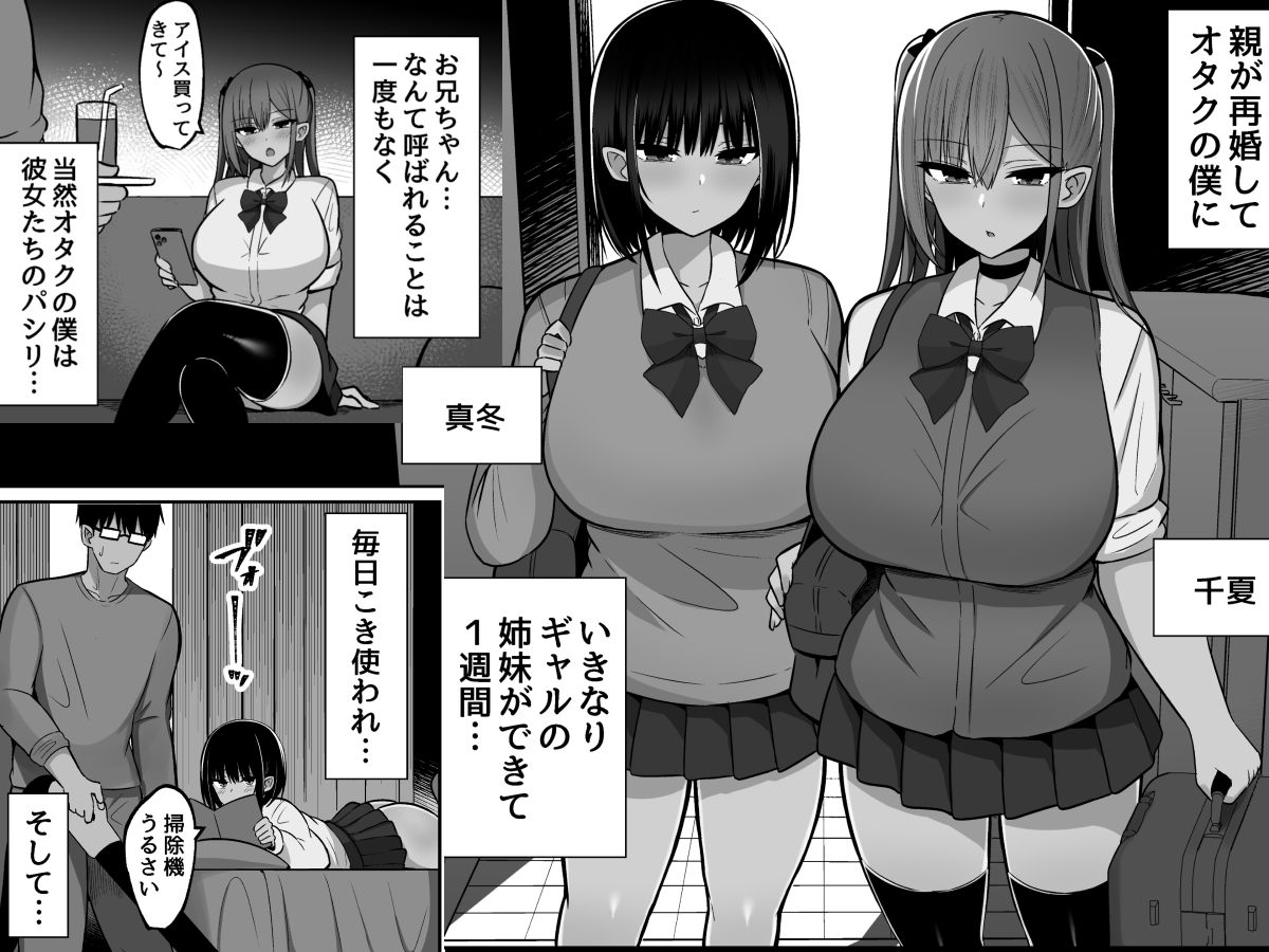 いきなりギャル姉妹〜親の再婚でデキたギャル姉妹にチンポ貸す話