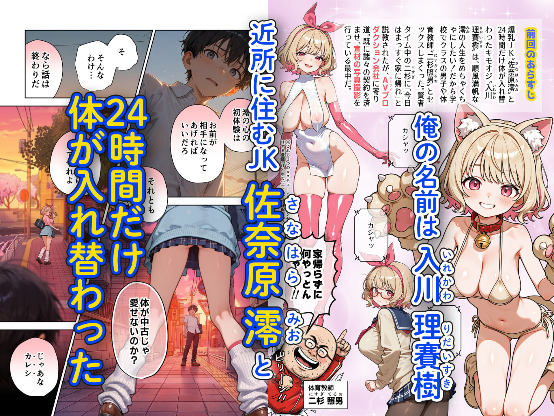 キモおじ⇔JK入れ替わり【4】ホームレス輪●地獄