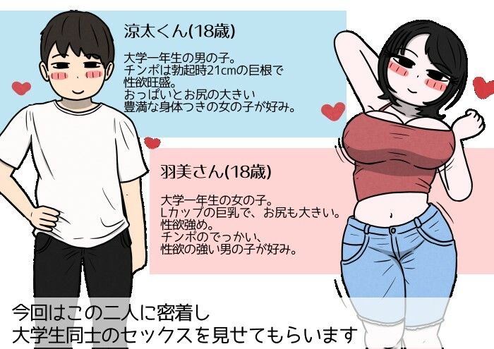 学生カップルのセックスと妊娠 - 気持ちよすぎて赤ちゃんができちゃった涼太くん(18歳)と羽美さん(18歳)